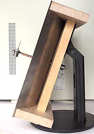 Cylindrical parabolic reflector, version 2, side view